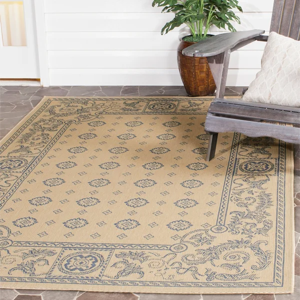 Safavieh Courtyard CY1356-3201 5&3x22 x 7&7x22 Natural, Terra Rug