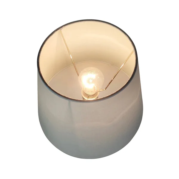 Creative Motion Polyresin Table Lamp with Silk Shade - Light Blue