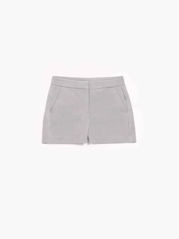 Most Comfortable - Stretch Woven Performance Dress Shorts - Women's Momentum Chino Short - Light Grey, 6
