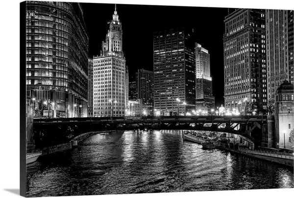 Chicago River - Canvas Wall Art, 30x20, Great Big Canvas