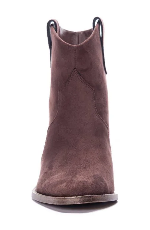 Chinese Laundry Bonnie Bootie - Size 9.5 in Brown Faux Leather at Nordstrom