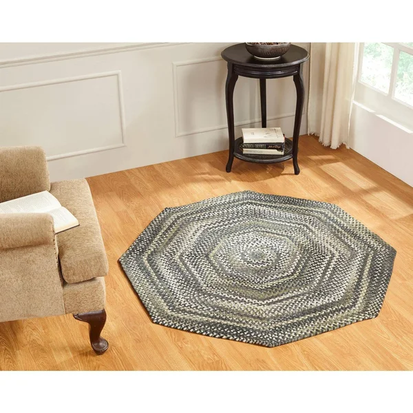 Better Trends Ombre Chenille Collection 72x22 Octagonal in Olive