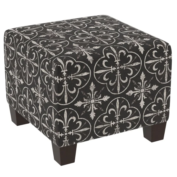 Skyline Furniture Custom Ottoman in Prints Black