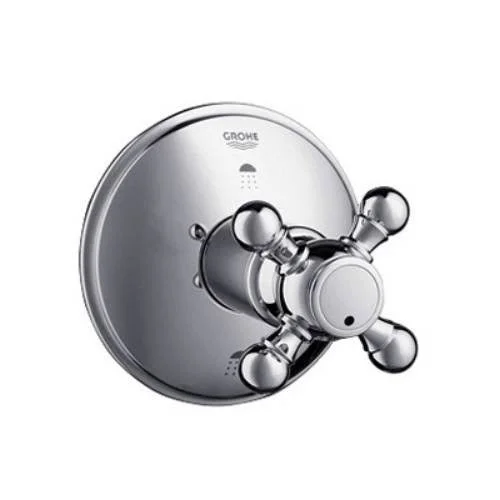 Grohe 19219AR0 Diverter Trim Cross Handles in Satin Nickel/Polished