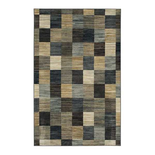Mohawk Home Mercario Smoke Blue Geometric Area Rug, 30X46