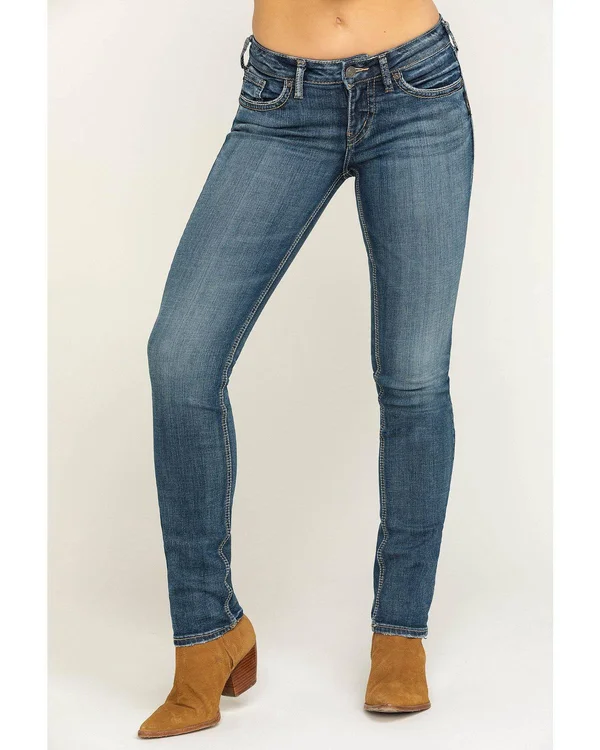 Silver Women's Suki Straight Indigo Jeans