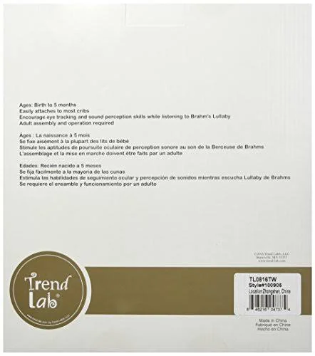 Trend Lab Mobile Dove Gray Chevron