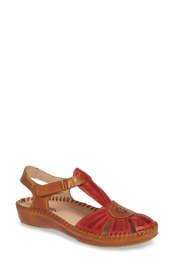Pikolinos Women's Puerto Vallarta 655-0575 Sandal Coral/Brandy 37