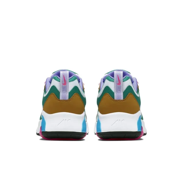 Nike Women's Air Max 200 Sneakers - Mystic Green/White/Gold Suede - 8.5