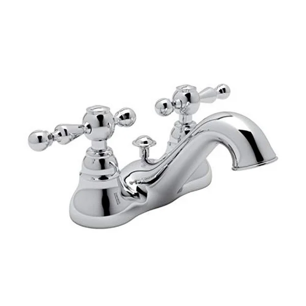Rohl Arcana 4 inch Centerset Bathroom Faucet, Polished Chrome AC95L-2