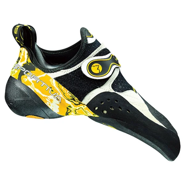 La Sportiva Solution Climbing Shoe - White/Yellow, 39