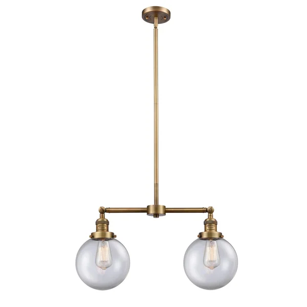 Innovations Lighting 209-BB-G202-8 2 Light Beacon 25 inch Chandelier