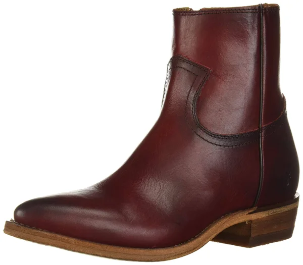 Frye Billy Inside Zip Leather Bootie 8.5 - Red