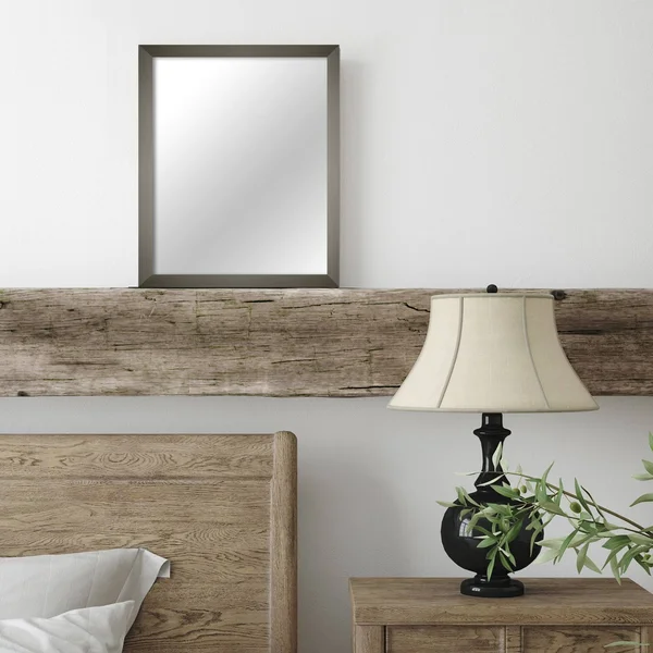 Stupell Industries Beckett Rectangular Grey Framed Mirror - 11 x 14