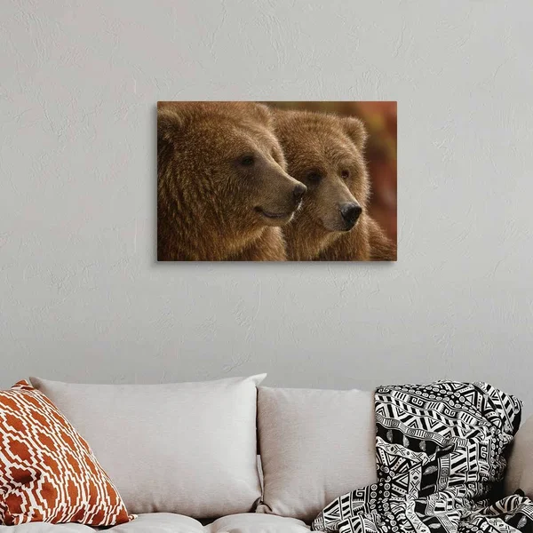 Brown Bears - Lazy Daze, Canvas Wall Art, 30x20, Great Big Canvas