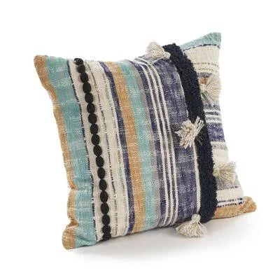 Averi Patchwork Cotton Throw Pillow Langley Street
