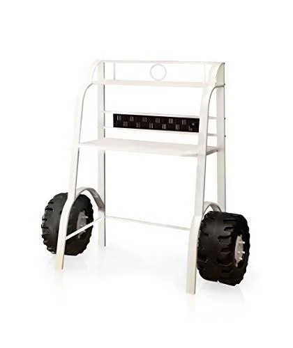 Furniture of America Daiton Racecar Desk and Stool Set
