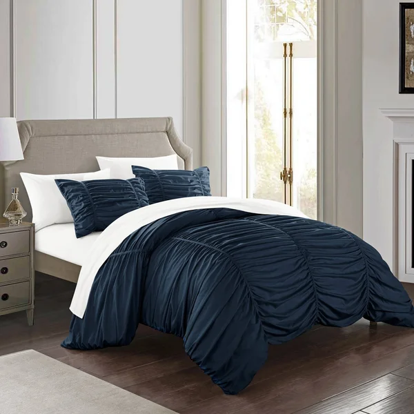 Chic Home Kaiah 3 Piece King Comforter Set - Grey