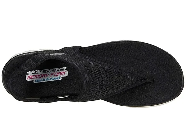 Skechers Women's Flex Appeal 2.0 - Spring Motion 2 Sandals, Black, 5.0