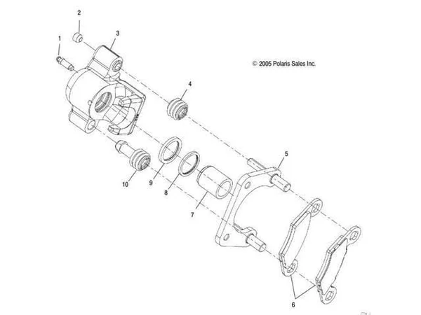 Polaris 2014-2018 Sportsman Ace Brake Caliper Assembly 1912028 New OEM