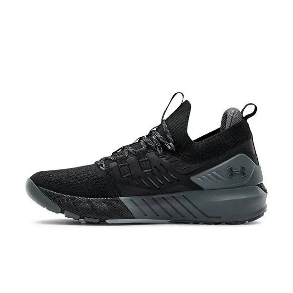 Under Armour Men's Project Rock 3 Training Shoes - Black, 10.5