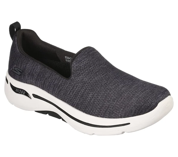 Skechers GOwalk Arch Fit - Unlimited Time Black/White - Size 6.5