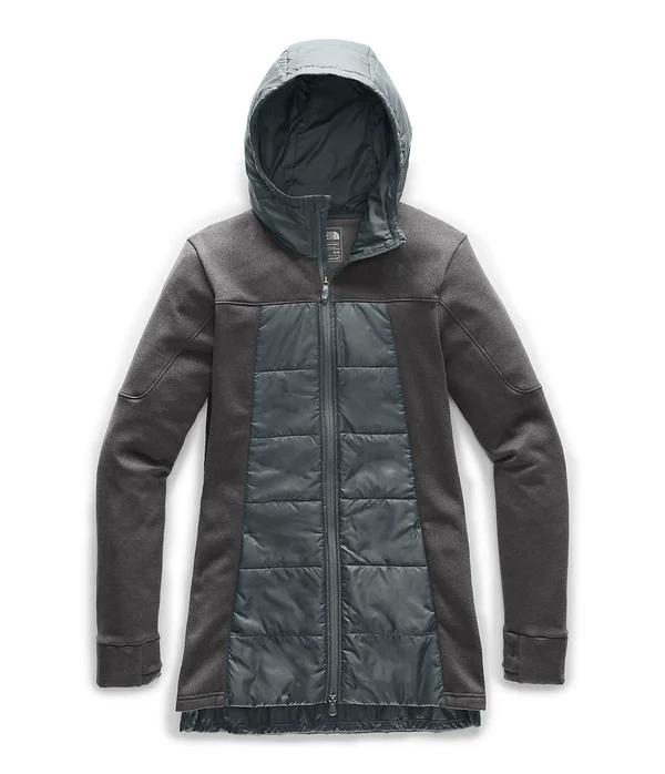 The North Face Women's Motivation Hybrid Long Jacket - XS - Asphalt Grey, TNF Dark Grey Heather