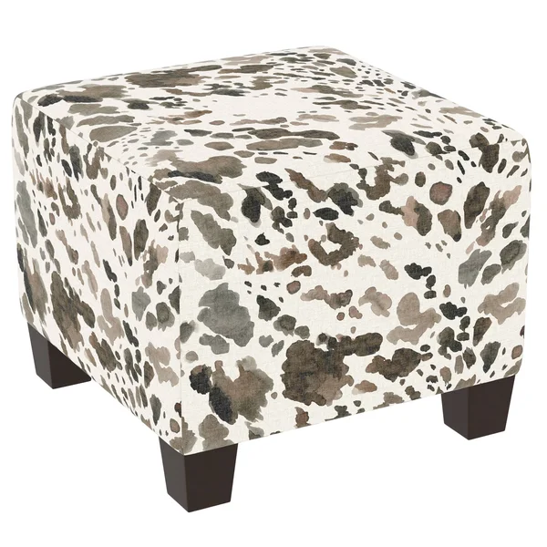 Skyline Furniture Custom Ottoman in Prints Black