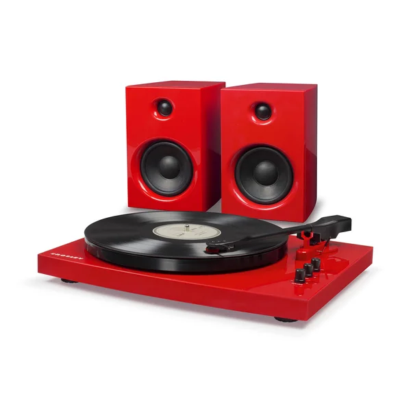 Crosley T100 Audio System - 30W Total - Red