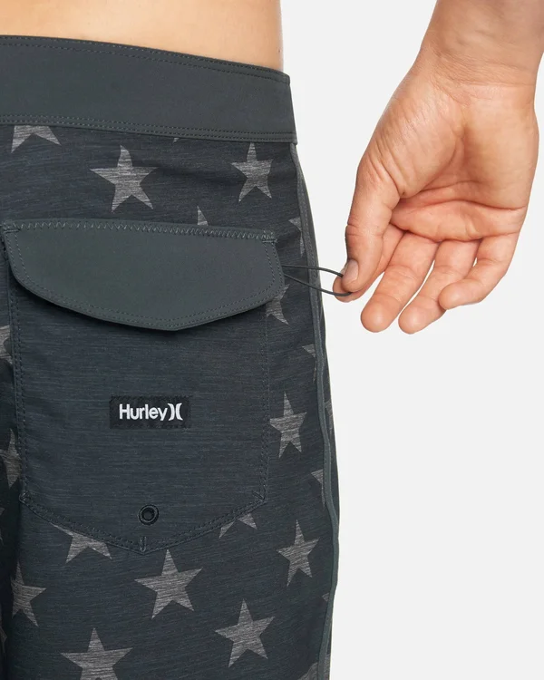 Hurley Men's Phantom Patriot 20x22 Board Shorts - Black