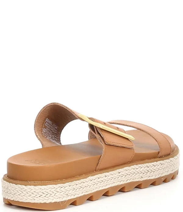 Sorel Roaming Buckle Slide Jute Sandal - Women's Camel Brown - 8.5