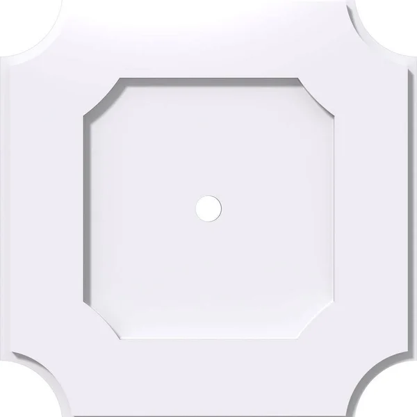 36 inchod x 2 inchid x 21 1/2 inchc x 1 inchp Locke Architectural Grade PVC Contemporary Ceiling Medallion
