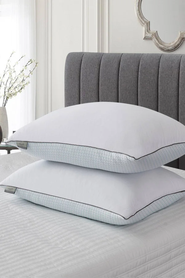 Scott Living Summer/Winter White Goose Feather Pillow - 2 Pack Jumbo