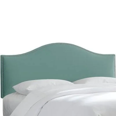 Emilia Upholstered Panel Headboard Size: California King, Upholstery: Velvet Caribbean