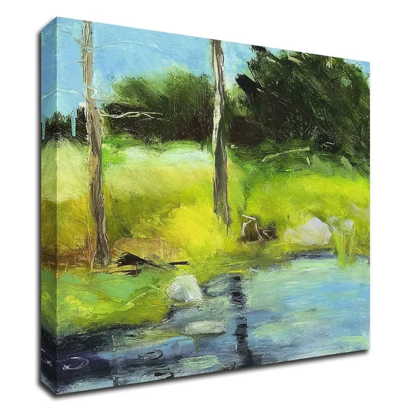 18x22 x 18x22 Reflections Can Whisper by Martha Wakefield Print on Canvas