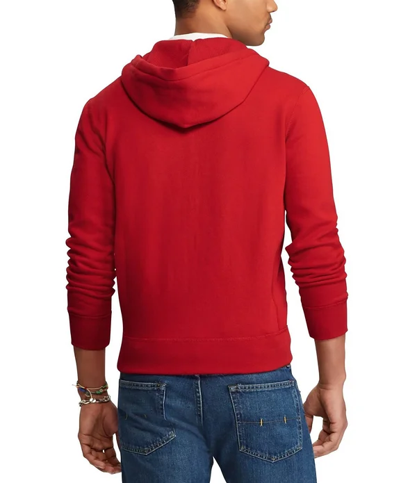 Polo Ralph Lauren Big Tall Classic Fleece Full-Zip Hoodie - Mens, 5XB, Alaskan Heather