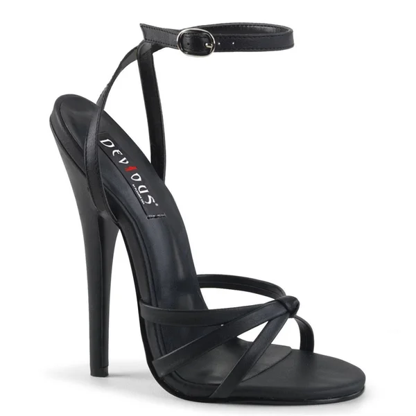 Devious - Domina-108 7, Silver Metallic PU
