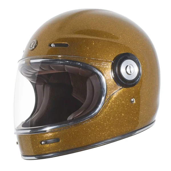 Torc T-1 Retro Full Face Helmet - Gold Metallic