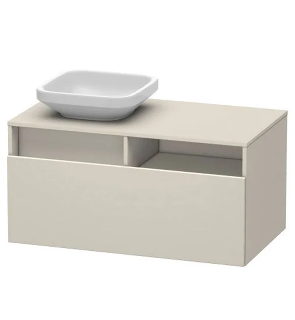 Duravit DS6784L2243 DuraStyle Vanity Unit Wall-Mounted, in White High Gloos Lacquer
