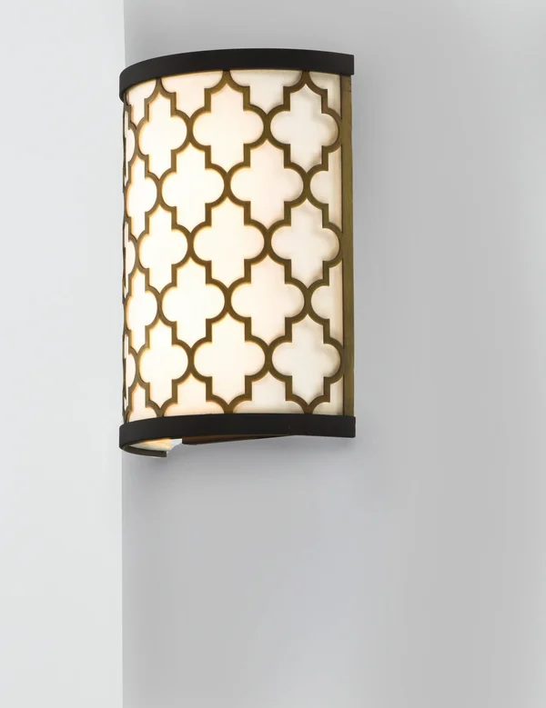 Maxim - 20294WLOIAB - LED Wall Sconce - Crest - Oil Rubbed Bronze - Antique Brass