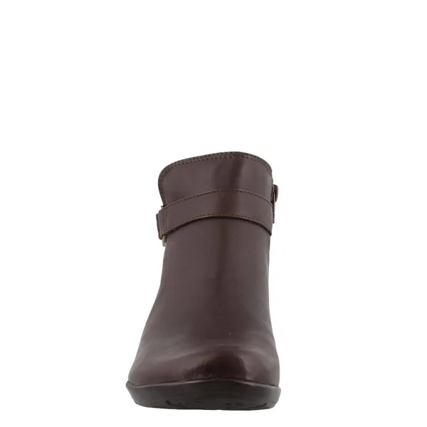 Naturalizer Colette Womens Solid Ankle Booties, Brown Leather