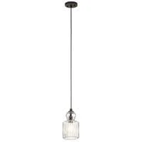Kichler 43957OZ Riviera 1 Light 6 inch Olde Bronze Mini Pendant Ceiling Light