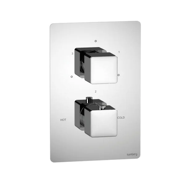 Isenberg 196.4301MB 3/4x22 Thermostatic Valve with 3-Way Diverter and Trim Matte Black
