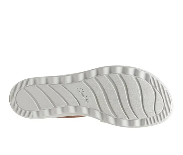 Clarks Women's Jillian Rise Wedge Sandal - Size: 11, Blush Leather
