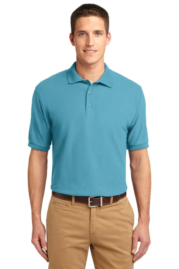 Port Authority K500ES Extended Size Silk Touch Polo - Maui Blue - 10XL