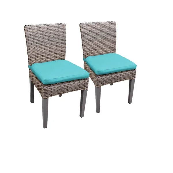 2 Monterey Armless Dining Chairs in Sail White