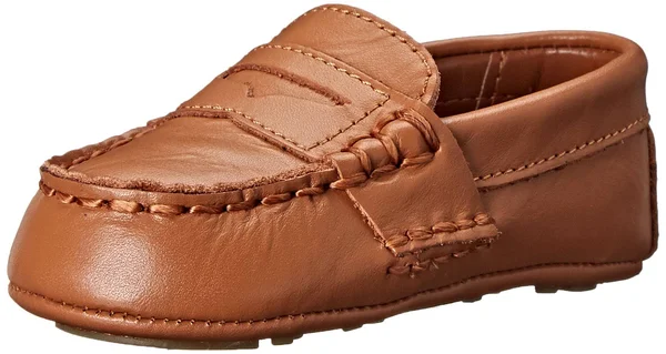 Polo Ralph Lauren Boys Telly Slip-On Crib Shoes - Tan 1m Infant