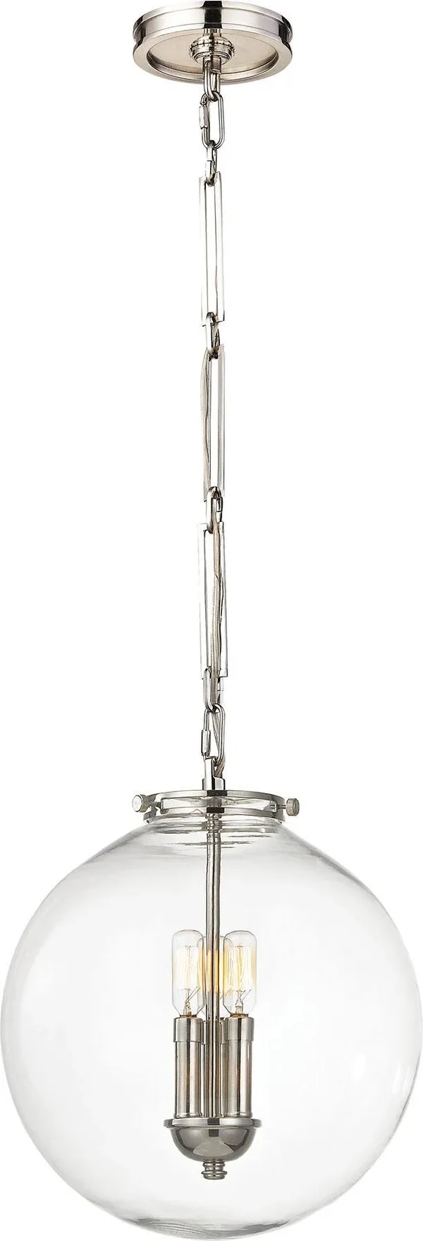 Elk Lighting Gramercy 1 Light Pendant in Polished Nickel