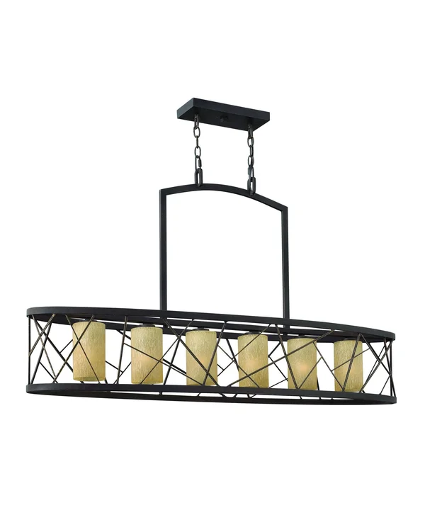 Fredrick Ramond FR41616ORB Nest Oil Rubbed Bronze 6 Light Chandelier