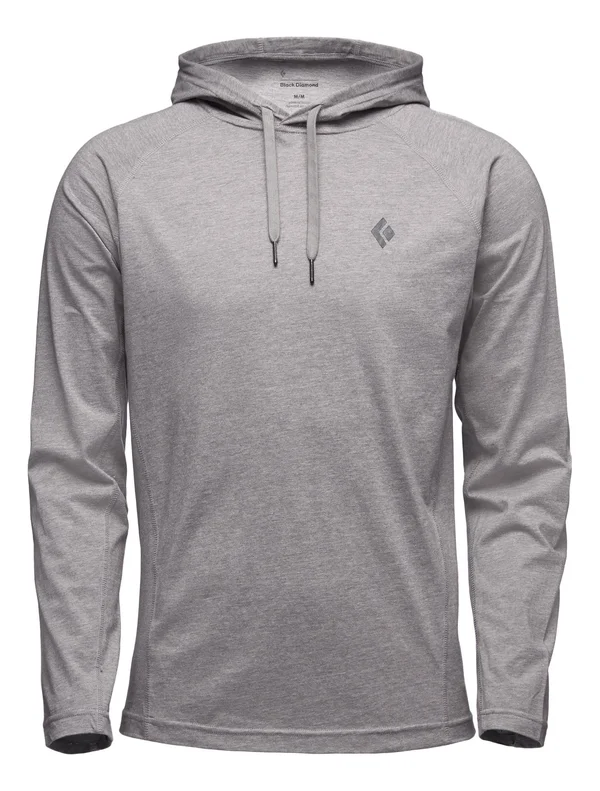 Black Diamond Crag Hoody - Men's:Lightweight, comfy cotton/poly blend hoody for climbing or rest days